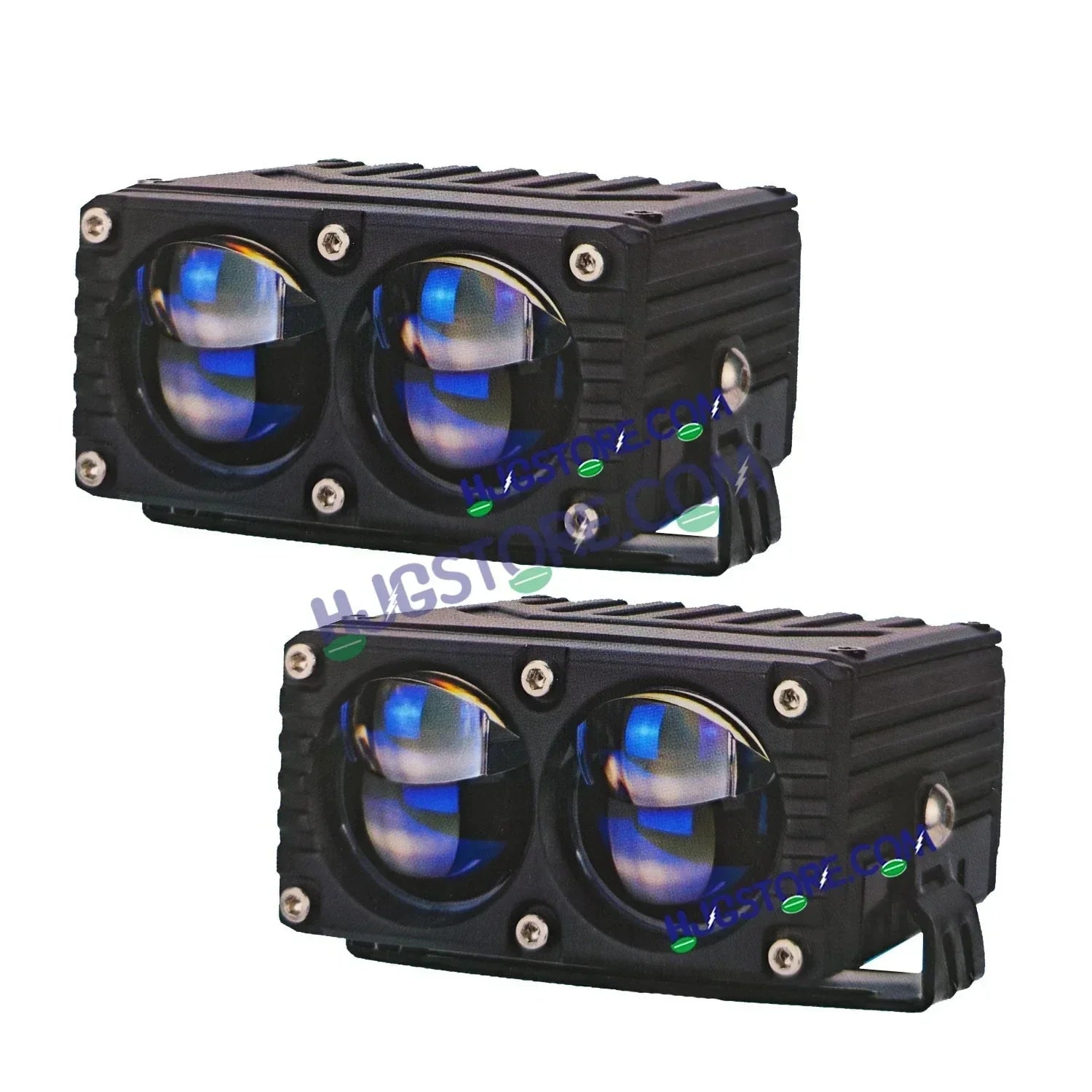HJG Blaze 2 Lens Waymaker Pro 160W Blaze 2 Lens Foglight New Model LED Foglight with Laser Spot and Wide Spread Red/White/Yellow 160W Foglight Ultra Wide Dual Intensity LED Driving Fog Light 3000K/6500K Universal For All Cars & Bikes LIU HJG Blaze 2 Fog - Biker.Store - www.biker.store