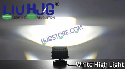 HJG Blaze 2 Lens Waymaker Pro 160W Blaze 2 Lens Foglight New Model LED Foglight with Laser Spot and Wide Spread Red/White/Yellow 160W Foglight Ultra Wide Dual Intensity LED Driving Fog Light 3000K/6500K Universal For All Cars & Bikes LIU HJG Blaze 2 Fog - Biker.Store - www.biker.store