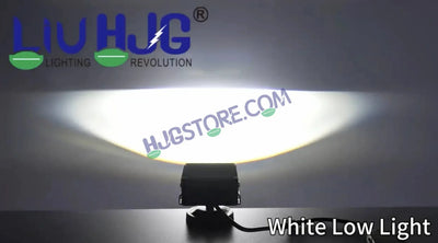 HJG Blaze 2 Lens Waymaker Pro 160W Blaze 2 Lens Foglight New Model LED Foglight with Laser Spot and Wide Spread Red/White/Yellow 160W Foglight Ultra Wide Dual Intensity LED Driving Fog Light 3000K/6500K Universal For All Cars & Bikes LIU HJG Blaze 2 Fog - Biker.Store - www.biker.store