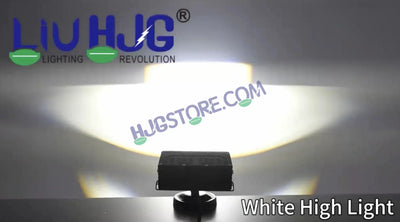 HJG Blaze 3 Lens Waymaker Pro 240W Blaze 3 Lens Foglight New Model LED Foglight with Laser Spot and Wide Spread Red/White/Yellow 240W Foglight Ultra Wide Dual Intensity LED Driving Fog Light 3000K/6500K Universal For All Cars & Bikes LIU HJG Blaze 3 Fog - Biker.Store - www.biker.store