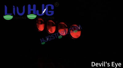 HJG Blaze 4 Lens Waymaker Pro 320W Blaze 4 Lens Foglight New Model LED Foglight with Laser Spot and Wide Spread Red/White/Yellow 320W Foglight Ultra Wide Dual Intensity LED Driving Fog Light 3000K/6500K Universal For All Cars & Bikes LIU HJG Blaze 4 Fog - Biker.Store - www.biker.store