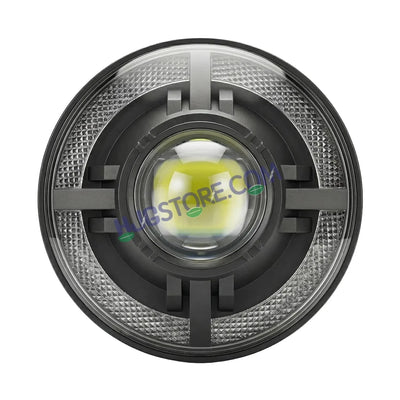 HJG C-318 Red Halo Ring 108W Projector Ultra Wide 7 Inch Headlight Assembly Devil Halo Ring C-318 White LED Headlight New Projector Headlight Assembly for Royal Enfield | 108W CREE/Osram LED Chip Multi DRL Compatible with Royal Enfield, Jeep, Thar, Gypsy - Biker.Store - www.biker.store