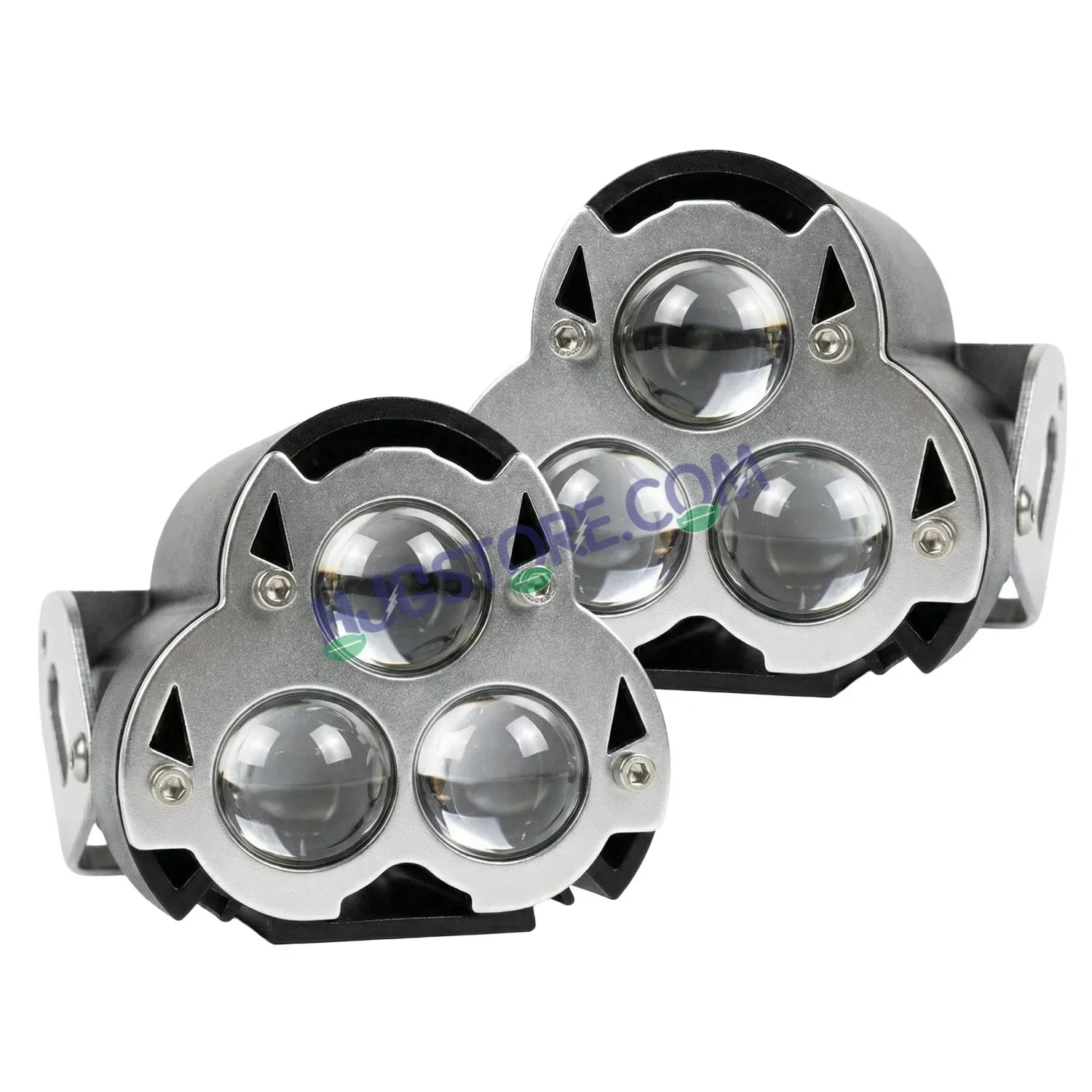 HJG G15 Dragon Triple Lens 60W Foglight with White/Yellow/Flash Mode Projector Foglight 60W Foglight Ultra Wide Dual Intensity LED Fog Lights White/Yellow/Warm White/Flash Hi/Lo Beam Fog Universal For All Cars & Bikes LIU HJG G15 Dragon 60W Foglight 2pc - Biker.Store - www.biker.store
