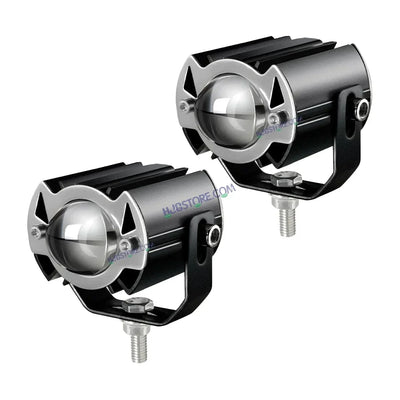 LIUHJG HJG ORIGINAL G15 Pack of 2 30W Mini Drive Spotlight Yellow/White Motorcycle Mini Driving Fog Light 7500LM High/Low Beam Motorcycle Spot Light with Red DRL, White, Yellow (Pack of 2) - Biker.Store - www.biker.store