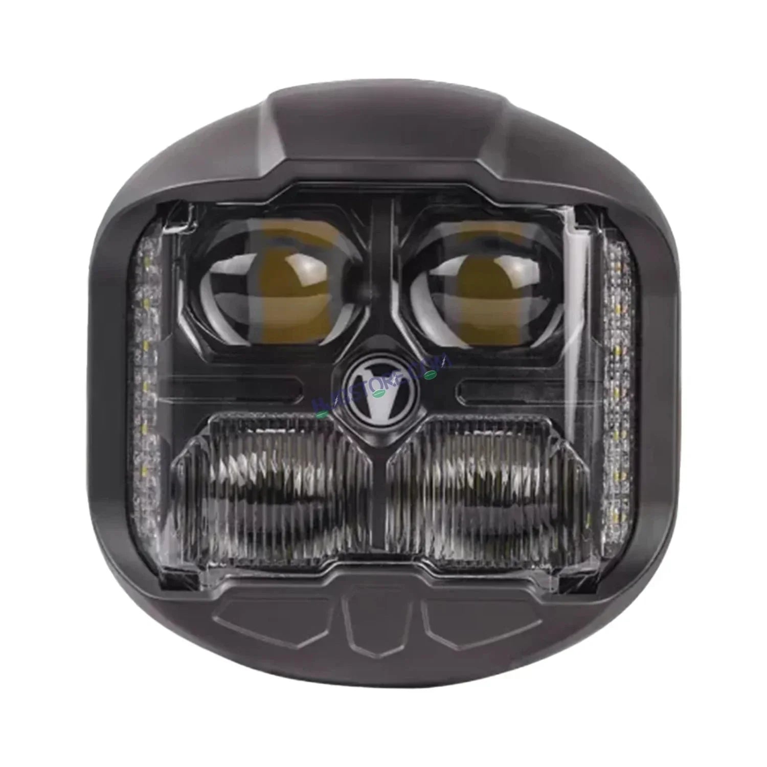 HJG Original Gods Eye GodsEye Helao 4 LED 2.0 White/Red Off Road 7 inch 120W LED Headlight Spot Light Fog Light Universal For Bike, Truck, Jeep, Thar Car Bike Led Headlights Lights Led Fog Lights For Motorcycle Car SUV Lights, Pack of 1 LIU HJG GodsEye - Biker.Store - www.biker.store
