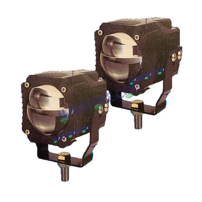 HJG Gorilla Fog with Wiring Harness Kit Combo Dual Lens 120W Gorilla Projector Foglight New Model with Wiring Foglight Ultra Wide Dual Intensity LED Driving Fog Lights White/Yellow 120W Universal For All Cars & Bikes LIU HJG Gorilla Foglight Combo Kit - Biker.Store - www.biker.store