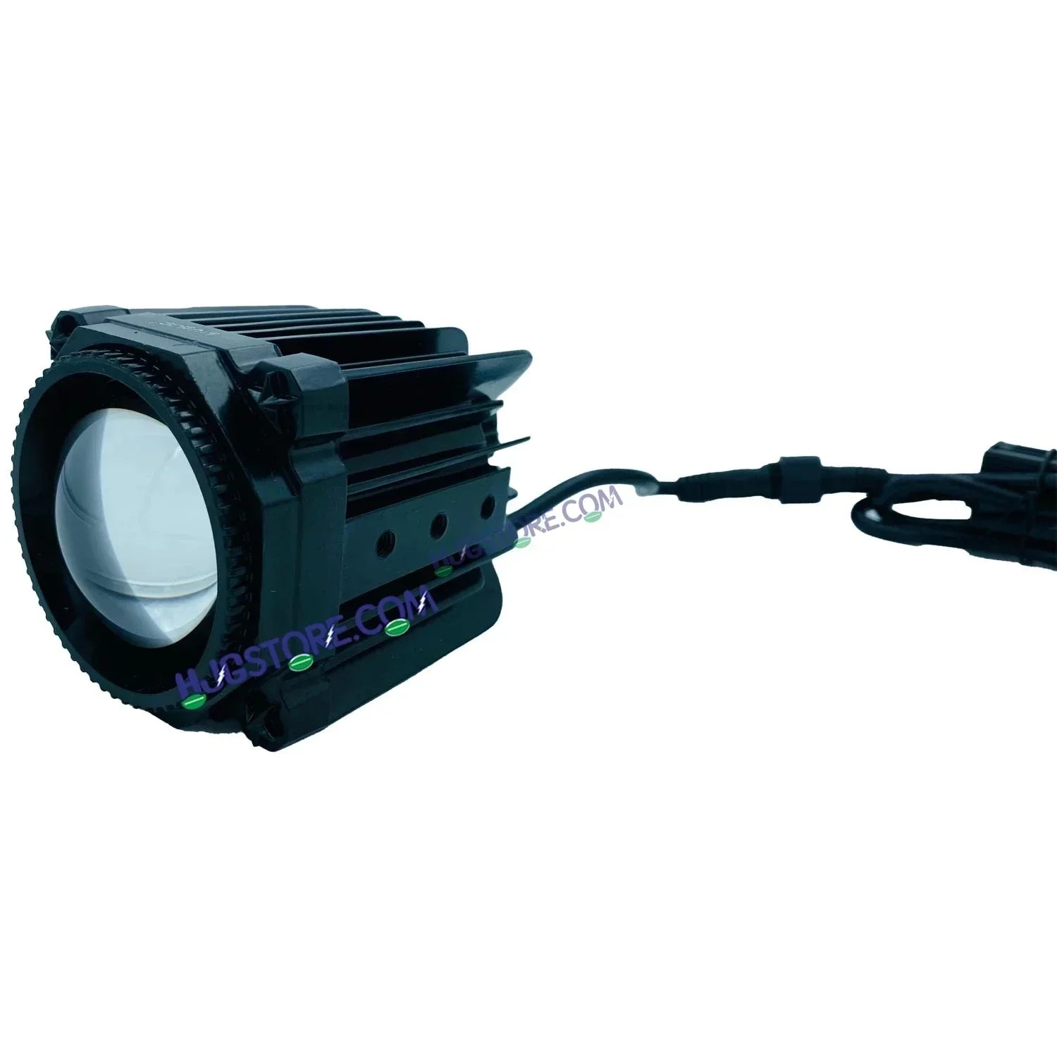HJG Laser Cannon Foglight 500 Meters Laser Focus Projector Fog Projector Lens with 300 Meters Low Beam 500 Meters High Beam 80W Foglight Ultra Wide Dual Intensity LED Fog Lights White/Yellow Universal For All Cars & Bikes LIU HJG Laser Cannon Foglight 2pc - Biker.Store - www.biker.store