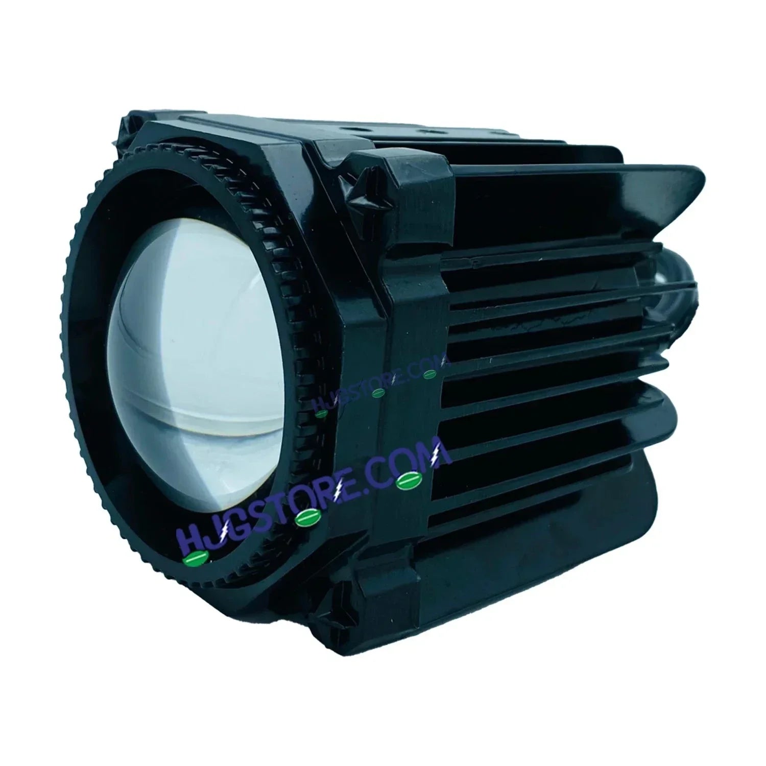 HJG Laser Cannon Foglight 500 Meters Laser Focus Projector Fog Projector Lens with 300 Meters Low Beam 500 Meters High Beam 80W Foglight Ultra Wide Dual Intensity LED Fog Lights White/Yellow Universal For All Cars & Bikes LIU HJG Laser Cannon Foglight 2pc - Biker.Store - www.biker.store