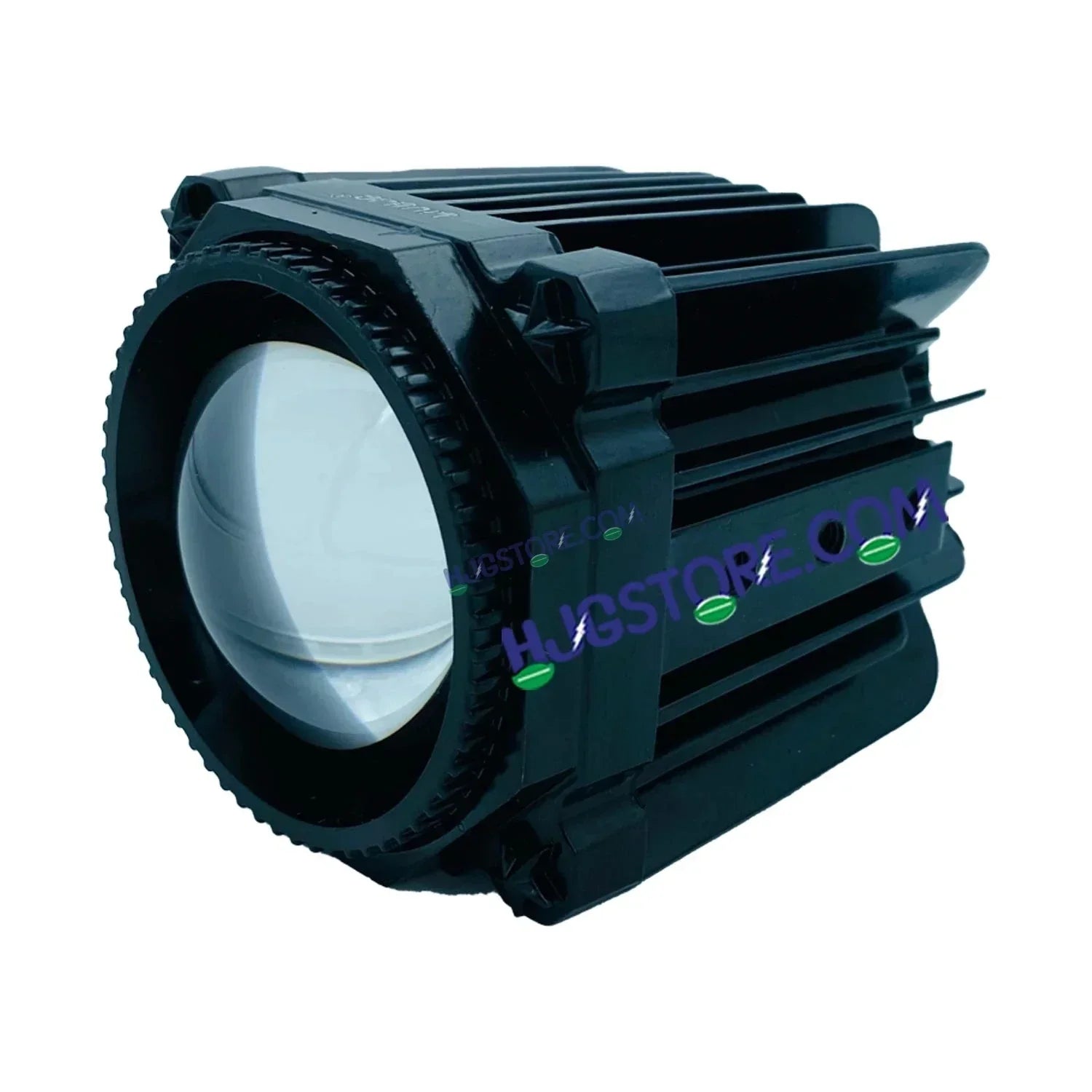 HJG Laser Cannon Foglight 500 Meters Laser Focus Projector Fog Projector Lens with 300 Meters Low Beam 500 Meters High Beam 80W Foglight Ultra Wide Dual Intensity LED Fog Lights White/Yellow Universal For All Cars & Bikes LIU HJG Laser Cannon Foglight 2pc - Biker.Store - www.biker.store