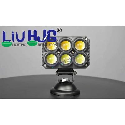 HJG M Series RGB DRL 6x6 Projector Lens 1pc Foglight with RGB DRL Modes 6x6 LED Projector Fog Lens 30W with RGB DRL Foglight Ultra Wide Dual Intensity LED Fog Lights White/Yellow/RGB DRL Projector (30W) Universal For All Cars & Bikes LIU HJG RGB Fog Light - Biker.Store - www.biker.store