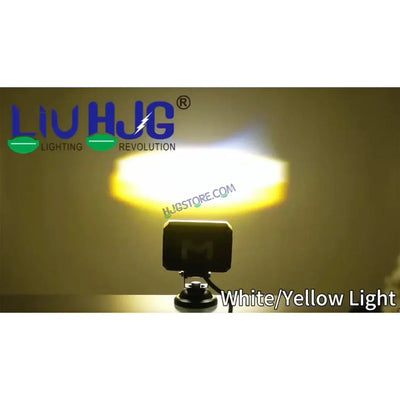 HJG M Series RGB DRL 6x6 Projector Lens 1pc Foglight with RGB DRL Modes 6x6 LED Projector Fog Lens 30W with RGB DRL Foglight Ultra Wide Dual Intensity LED Fog Lights White/Yellow/RGB DRL Projector (30W) Universal For All Cars & Bikes LIU HJG RGB Fog Light - Biker.Store - www.biker.store