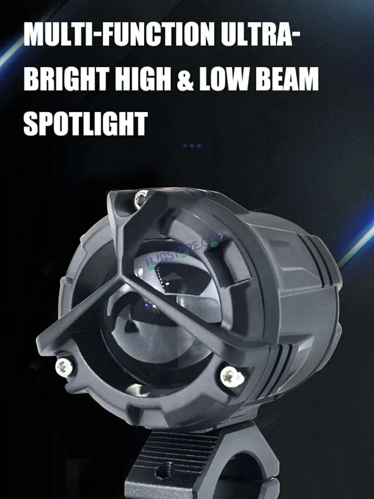 HJG Mini Mercedes Y Lens with Cooling Fan 80W Foglight Ultra Wide Dual Intensity LED Driving Fog Lights White/Yellow (2*40W = 80W Total) Universal For All Cars & Bikes LIU HJG Mini Mercedes Y Lens 80W with Cooling Fan Ultra Wide Light Throw - Biker.Store - www.biker.store