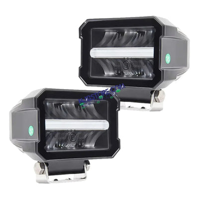 HJG LIU HJG Minus Box New Model Fog Light Minus White DRL HJG Minus Box Dual Lens 60W Foglight with Power Adaptor Foglight Ultra Wide Dual Intensity LED Driving Fog Lights White (1*60W) Universal For All Cars & Bikes, HJG Minus DRL Box Fog, Pack of 1 - Biker.Store - www.biker.store