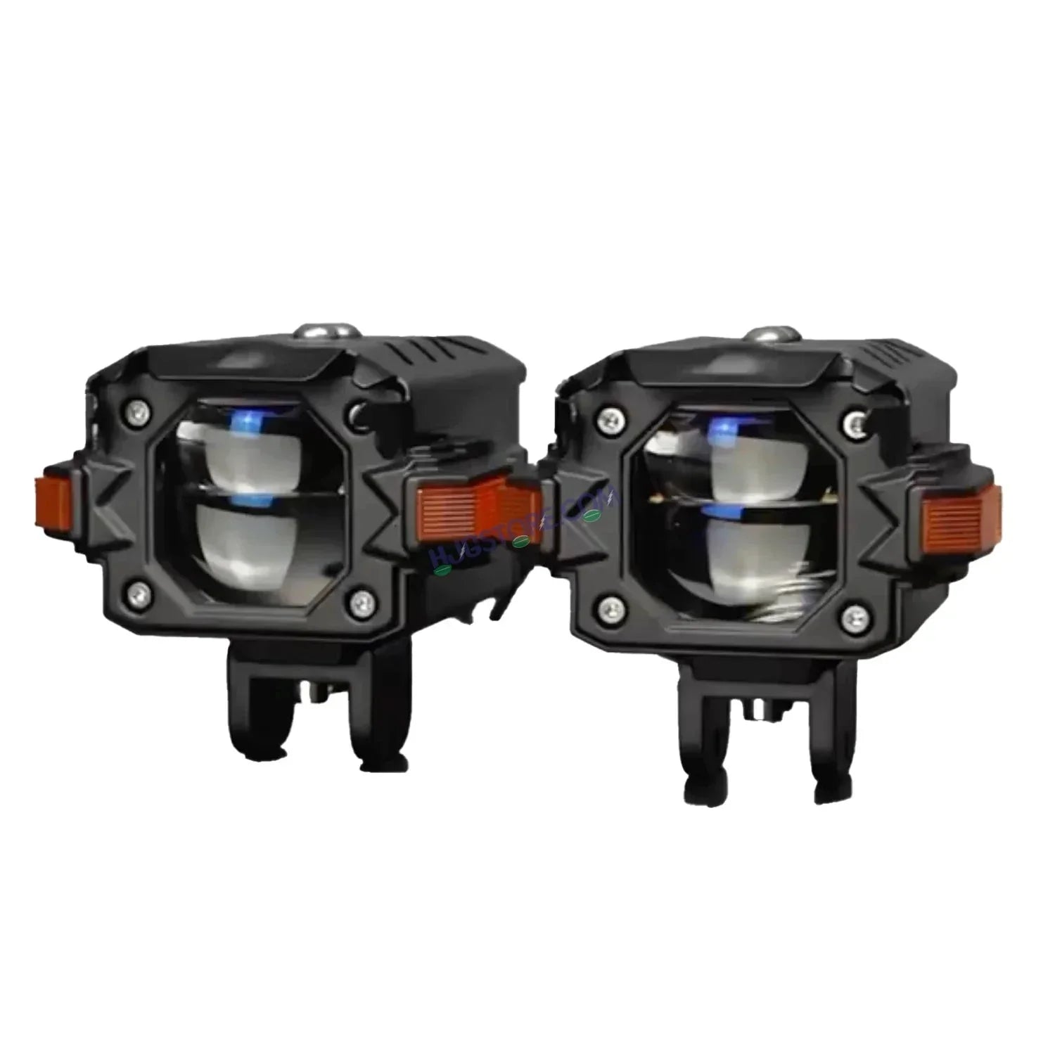 HJG NightBreaker Gorilla Dual Projector Lens Foglight 120W Dual Lens Projector Lens Fog Light 120W Foglight Ultra Wide Dual Intensity LED Fog Lights White/Yellow Universal For All Cars & Bikes Hazard Indicator LIU HJG NightBreaker P107 Fog Red Amber DRL - Biker.Store - www.biker.store