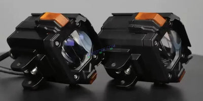 HJG NightBreaker Gorilla Dual Projector Lens Foglight 120W Dual Lens Projector Lens Fog Light 120W Foglight Ultra Wide Dual Intensity LED Fog Lights White/Yellow Universal For All Cars & Bikes Hazard Indicator LIU HJG NightBreaker P107 Fog Red Amber DRL - Biker.Store - www.biker.store