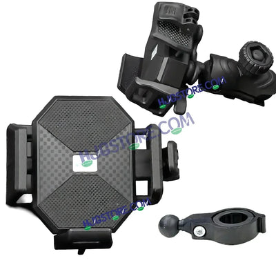 HJG Hexagon R6 Mobile Holder with Handlebar Mount for Bike, Two Wheelers Universal HJG Hexagon R6 Handlebar Mount Mobile Holder Anti-Theft Mobile Holder 360 Degree Rotation Adjustable Size and Locking System LIU HJG Hexagon R6 Bike Handlebar Mount Holder - Biker.Store - www.biker.store