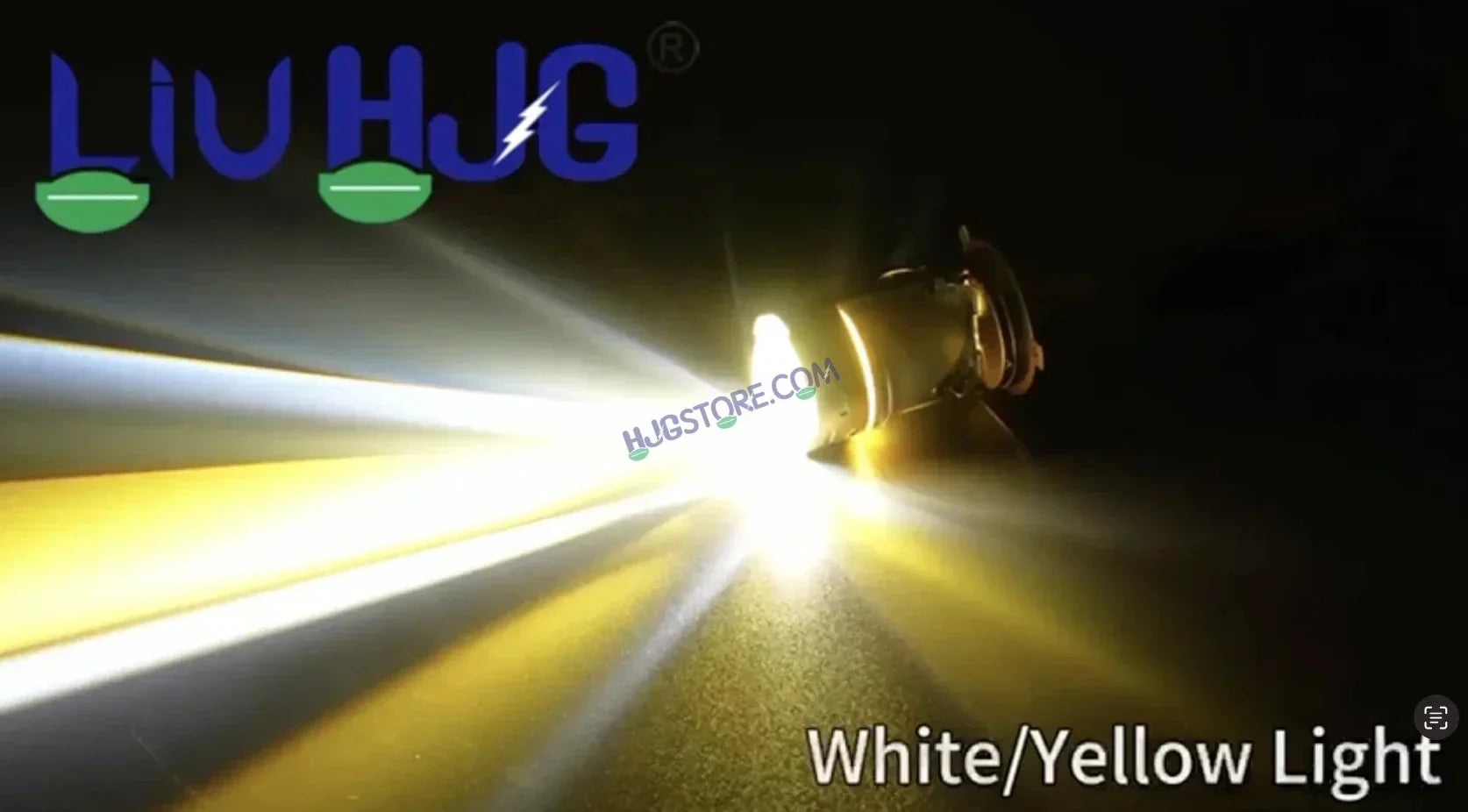 HJG RTD Lens H4 White/Yellow New Model Yellow Low White High RTD Lens Dual Projector Lens H4 LED Bulb 50W HJG Projector Light H4 LED RTD Lens with Fan Bulb 5000LM Dual Beam WY Hi/Lo Beam Headlight 12V/24V for Motorcycle/Car, Set of 1, White/Yellow Hi/Lo - Biker.Store - www.biker.store