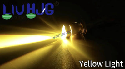 HJG RTD Lens H4 White/Yellow New Model Yellow Low White High RTD Lens Dual Projector Lens H4 LED Bulb 50W HJG Projector Light H4 LED RTD Lens with Fan Bulb 5000LM Dual Beam WY Hi/Lo Beam Headlight 12V/24V for Motorcycle/Car, Set of 1, White/Yellow Hi/Lo - Biker.Store - www.biker.store