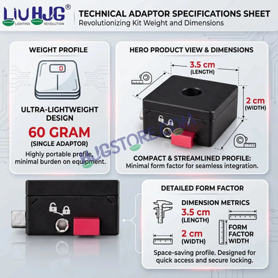 HJG Quick-Release Detachable Fog Light Clamp Set with Anti-Theft Lock Key | CNC Aluminum | HJG Removable Foglight Clamp | Universal Heavy-Duty Mounting Bracket for Auxiliary LED Lights - HJGstore.com
