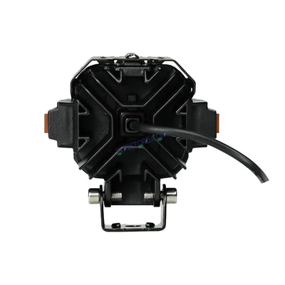 HJG Hazard 4x4 Lens Foglight with Wiring Kit Combo Quad 4x4 Lens 120W with Hazard DRL Foglight Ultra Wide Dual Intensity LED Fog Lights White/Yellow (2*60W = 120W Total) Universal For All Cars & Bikes LIU HJG Hazard S65 4x4 Lens Projector Fog with Wiring - Biker.Store - www.biker.store