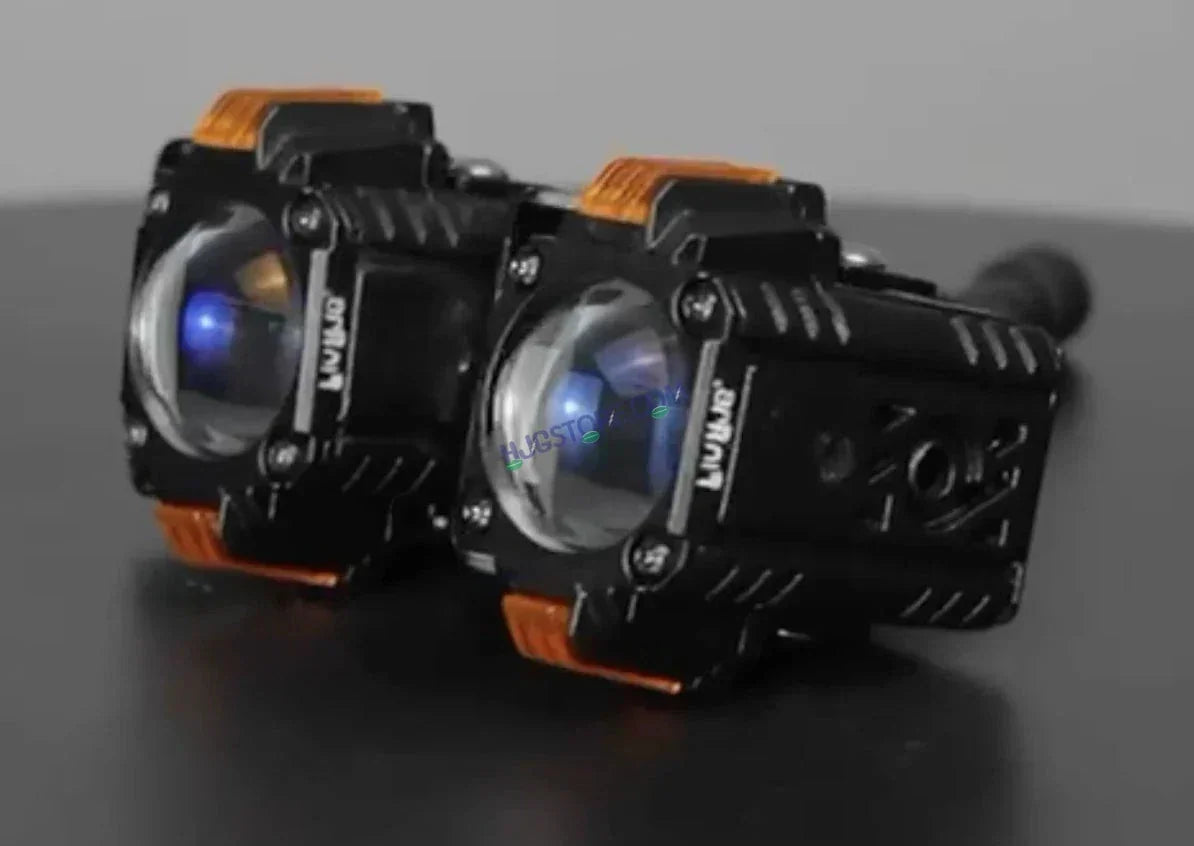 HJG S-83 Foglight Projector Lens Foglight 80W with Hazard Indicator Projector Lens Fog Light 80W Foglight Ultra Wide Dual Intensity LED Fog Lights White/Yellow Universal For All Cars & Bikes with Hazard Indicator LIU HJG S-83 Foglight with Red Amber DRL - Biker.Store - www.biker.store