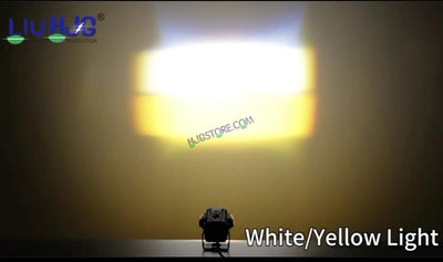 HJG S-83 Foglight Projector Lens Foglight 80W with Hazard Indicator Projector Lens Fog Light 80W Foglight Ultra Wide Dual Intensity LED Fog Lights White/Yellow Universal For All Cars & Bikes with Hazard Indicator LIU HJG S-83 Foglight with Red Amber DRL - Biker.Store - www.biker.store