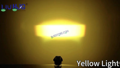 HJG S-83 Foglight Projector Lens Foglight 80W with Hazard Indicator Projector Lens Fog Light 80W Foglight Ultra Wide Dual Intensity LED Fog Lights White/Yellow Universal For All Cars & Bikes with Hazard Indicator LIU HJG S-83 Foglight with Red Amber DRL - Biker.Store - www.biker.store