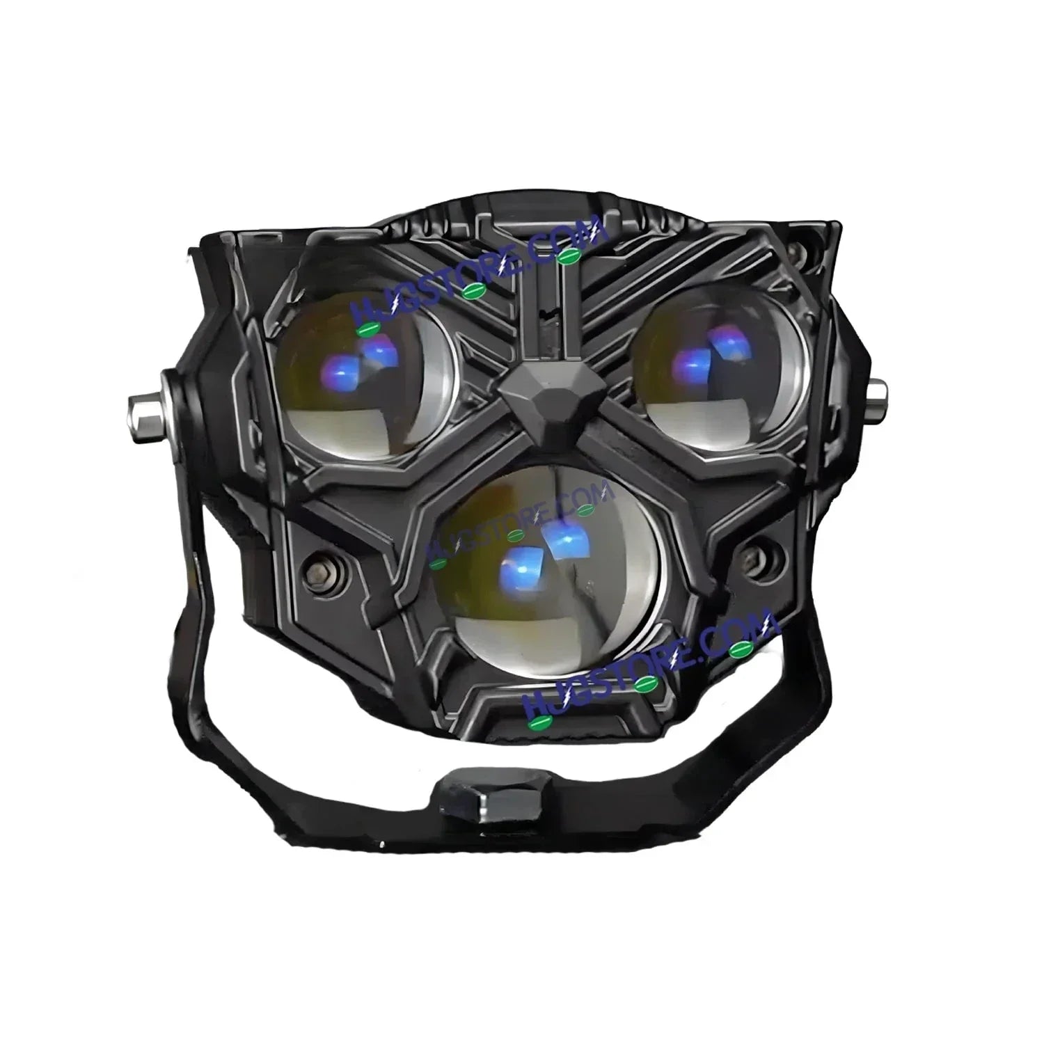 HJG Transformer 3 Projector Foglight 100W with Wide Spread Red DRL/White/Yellow/Warm White Light 100W 2pc Foglight Ultra Wide Dual Intensity LED Driving Fog Lights 3000K/4300K/6500K Universal For All Cars & Bikes LIU HJG Transformer 3 Foglight, Pack of 2 - Biker.Store - www.biker.store