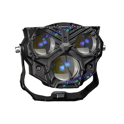 HJG Transformer 3 Projector Foglight 100W with Wide Spread Red DRL/White/Yellow/Warm White Light 100W 2pc Foglight Ultra Wide Dual Intensity LED Driving Fog Lights 3000K/4300K/6500K Universal For All Cars & Bikes LIU HJG Transformer 3 Foglight, Pack of 2 - Biker.Store - www.biker.store