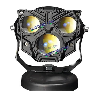 HJG Transformer 3 Projector Foglight 50W with Wide Spread Red DRL/White/Yellow/Warm White Light 50W 1pc Foglight Ultra Wide Dual Intensity LED Driving Fog Lights 3000K/4300K/6500K Universal For All Cars & Bikes LIU HJG Transformer 3 Foglight, Pack of 1 - Biker.Store - www.biker.store