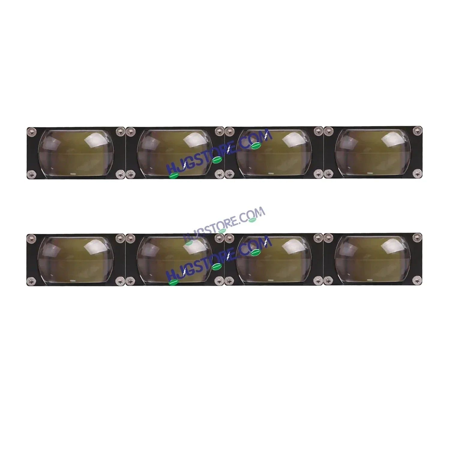 HJG Original Waymaker 4 LED New Model Slim Drive Dual Colour Fog Light Mini Drive Light Version 4 With Red Devil Eye And Wiring With Canbus For All Cars and Motorcycles (2Pcs) HJG Waymaker Foglight HJG New Model 4 LED with Canbus Wiring - Biker.Store - www.biker.store
