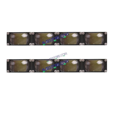 HJG Original Waymaker 4 LED New Model Slim Drive Dual Colour Fog Light Mini Drive Light Version 4 With Red Devil Eye And Wiring With Canbus For All Cars and Motorcycles (2Pcs) HJG Waymaker Foglight HJG New Model 4 LED with Canbus Wiring - Biker.Store - www.biker.store