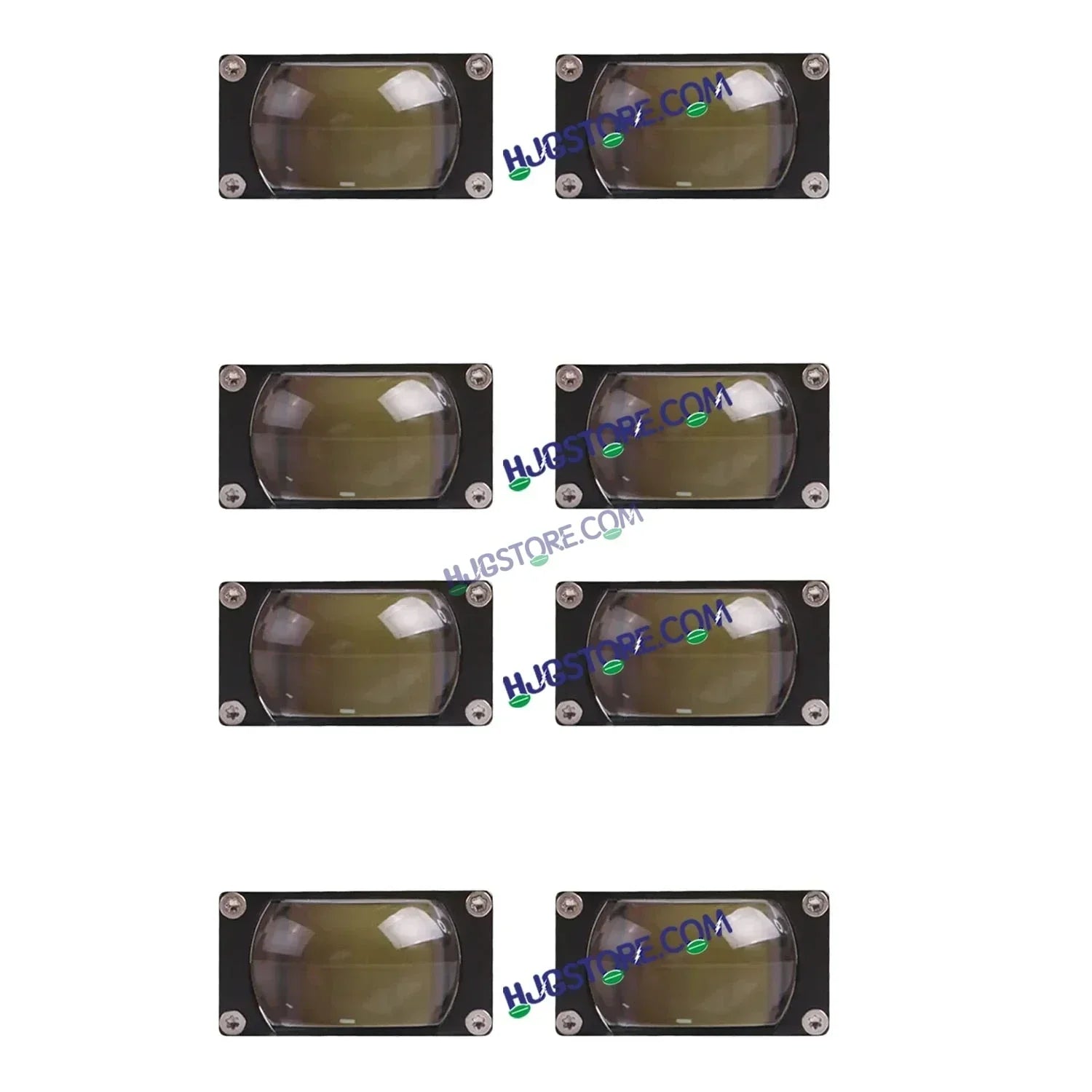 HJG LIU HJG Original Waymaker 8 LED New Model Slim Drive Grille Fitting Dual Colour Fog Light Mini Drive Light Version 4 And Wiring With Canbus For All Cars and Motorcycles (8Pcs) HJG Waymaker Foglight HJG New Model 8 LED with Canbus Wiring Harness Kit - Biker.Store - www.biker.store