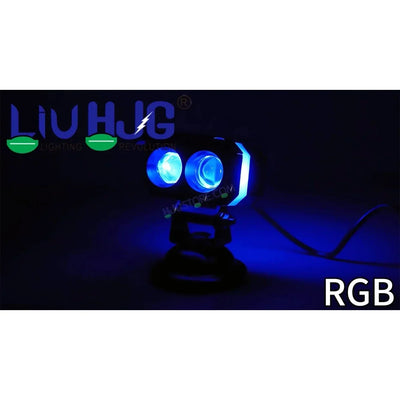 HJG M Series RGB DRL 2 Lens Projector Lens 2pc Foglight RGB DRL Modes 2 Lens LED Projector Fog Lens 50W with RGB DRL Foglight Ultra Wide Dual Intensity LED Fog Lights White/Yellow/RGB DRL Projector (50W) Universal For All Cars & Bikes LIU HJG RGB Foglight - Biker.Store - www.biker.store