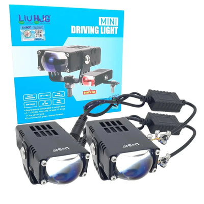HJG Original Waymaker Dual Colour Fog Light Mini Drive Light Version 4 With Red Devil Eye And Wiring With Canbus For All Cars and Motorcycles (2Pcs) HJG Waymaker Foglight HJG - Biker.Store - www.biker.store
