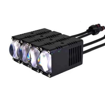 HJG LIU HJG Original Waymaker 8 LED New Model Slim Drive Grille Fitting Dual Colour Fog Light Mini Drive Light Version 4 And Wiring With Canbus For All Cars and Motorcycles (8Pcs) HJG Waymaker Foglight HJG New Model 8 LED with Canbus Wiring Harness Kit - Biker.Store - www.biker.store
