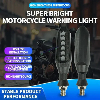 HJG Indicator Round Waterproof Flexible Blinker Bright LED Indicators Universal For All Bike Models Motorcycle Turn Signal Lights HJG Indicator with DRL 231114 - Biker.Store - www.biker.store