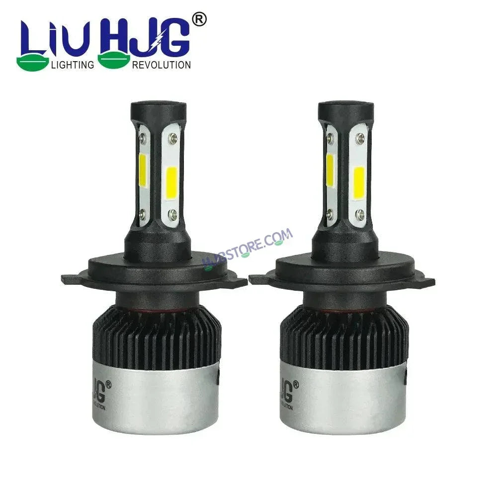 HJG Original Nighteye H4 LED Single Pc Bike Headlight Bulb with H4 Fitting COB Chips 6500K White for bike (Pack of 1) - Biker.Store - www.biker.store