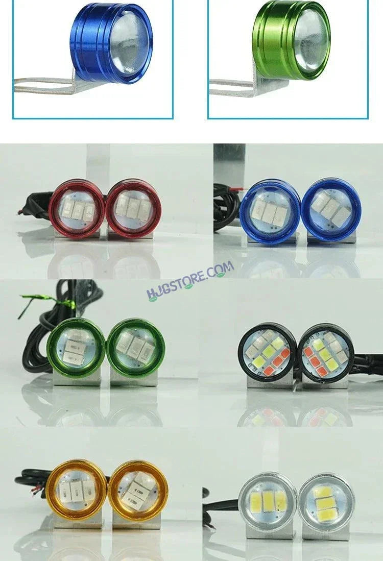 HJG RGB Multi Color Strobe Light with Flashing Handle Light Multi Color Universal for Motorcycle, Car, SUV Set of 2 Strob Light HJG, Multi Color) - Biker.Store - www.biker.store
