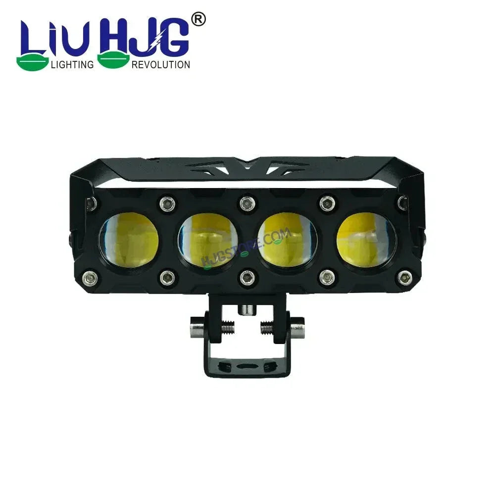 HJG Future Eyes 4 Lens 120W 4 Lens MEGA DRIVE Fog Light For Bike/Car/Thar/Jeep ( Cool White, 60W each * 2 = 120W Total ) - Pack of 2 Future Eyes 4 Lens - Biker.Store - www.biker.store