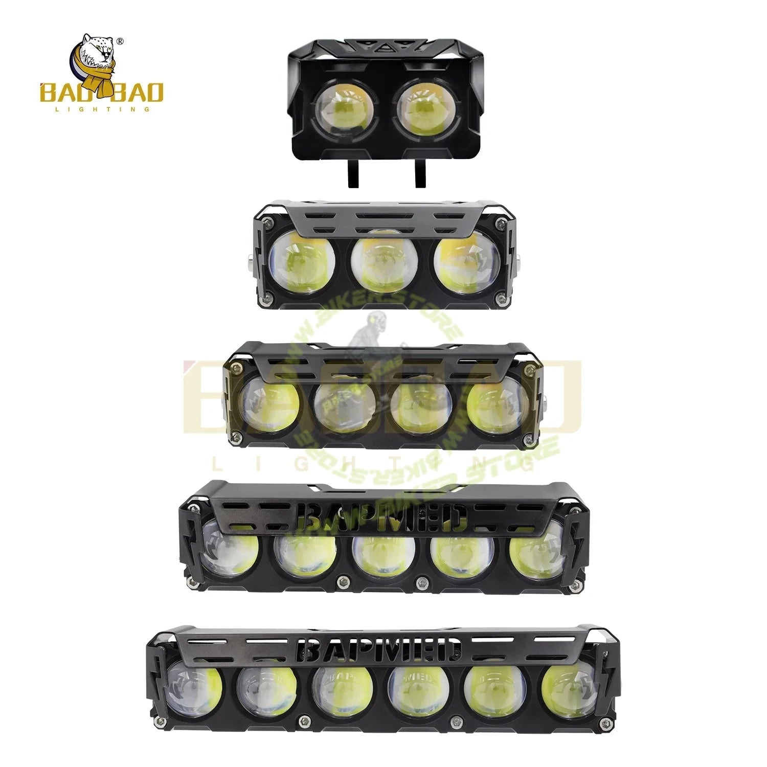 BaoBao 6 Lens Foglight 60W White/Yellow Dual Color Foglight Aluminum Mini Driving Systems White Yellow Flash Led Spotlight Fog Light Headlight Bulb for Bike Motorcycle Car - Biker.Store - www.biker.store