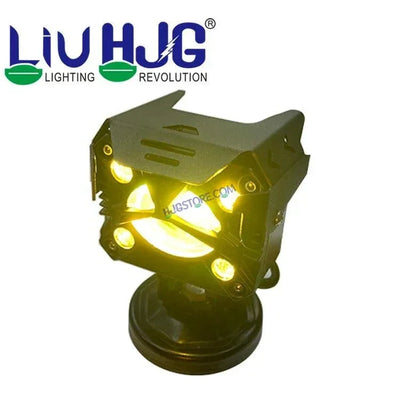 HJG P24 Lens Foglight NEW MEGA DRIVE Fog Light For Bike/Car/Thar/Jeep ( Cool White, 60W each * 2 = 120W Total ) - Pack of 2 P24 HJG Foglight with Multi DRL - Biker.Store - www.biker.store