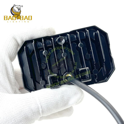 BaoBao 4 LED 30W Foglight White/Yellow/Red/Blue/Flash Mode Auxiliary Metal LED Fog Lamp Color-LED Driving Fog Light for Motorcycles Enhancing Nighttime Visibility, Universal, Pack of 1 - Biker.Store - www.biker.store