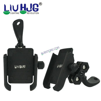 HJG Compact Pro 7579 Type-C Shockproof Mobile Holder with Jaw Grip Damper Anti Vibration with Type-C USB Charger for Bike, Two Wheelers Universal HJG Mobile Holder Pro 7579 Anti-Shake Anti-Theft Zero Vibration Shockproof Mobile Holder with Type-C Charger - Biker.Store - www.biker.store