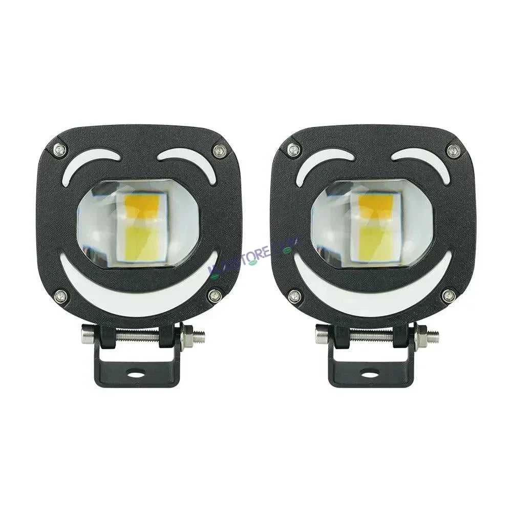 HJG 1190 Foglight Foglamp 120W Dual LED Lights Anti Fog Headlights Mini Driving Light HJG M1 Plus X1 X5 X7, Set of 2 - Biker.Store - www.biker.store