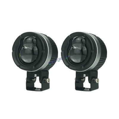 HJG P49 1124 Dual Lens 120W Foglight New Model with Power Adaptor Foglight Ultra Wide Dual Intensity LED Driving Fog Lights White/Yellow (2*60W = 120W Total) Universal For All Cars & Bikes - Biker.Store - www.biker.store