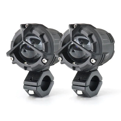 Mercedes Y Lens Foglight Ultra Wide Dual Intensity LED Driving Fog Lights White/Yellow (2*45W = 90W Total) Universal For All Cars & Bikes - Biker.Store - www.biker.store
