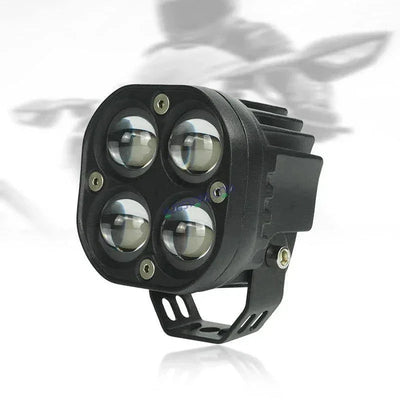 HJG 4x4 Projector Lens Foglight with Wiring Kit 80W 4*4 Lens Future Eyes Fog Projector Lens 2pc Foglight White/Yellow/Flash Modes 80W Foglight LED Fog Lights White/Yellow/Flash Universal For All Cars Bikes LIU HJG 4x4 Projector with Wiring Harness Kit - Biker.Store - www.biker.store