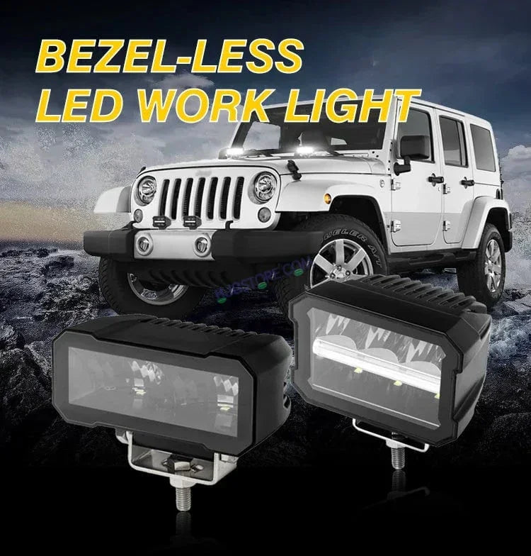 HJG W26 Bezelless Blade CREE Lens Foglight 60W Square Edge W26 Bezelless Blade 1pc Foglight 60W Foglight Ultra Wide Intensity LED Foglight White CREE Spread Foglight (60W) Universal For All Cars & Bikes LIU HJG W26 Helao Bezelless Blade Lens Foglight 1pc - Biker.Store - www.biker.store