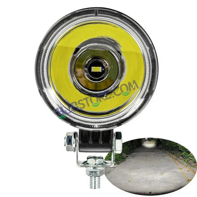 HJG W12 3 Inch Round Classic Foglamp 3 Inch Round Foglight White LED Foglight Ultra Wide Spread White Light Foglight Ultra Wide High Intensity LED Driving Fog Lights Universal For All Cars & Bikes LIU HJG Classic W12 3 Inch Round Shape Foglight - Biker.Store - www.biker.store